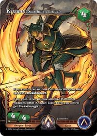 Khagan, Smashing Through - Genesis Returns - Alpha Clash card