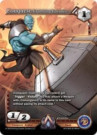 Conquest, Exploiting Enemies - Genesis Returns - Alpha Clash card