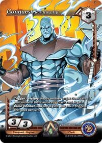 Conquest, Readying Up - Genesis Returns - Alpha Clash card