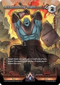 Accumulating Might - Genesis Returns - Alpha Clash card