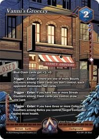 Vanni's Grocery - Genesis Returns - Alpha Clash card