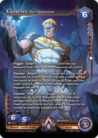 Genesis, the Oppressor - Genesis Returns - Alpha Clash card
