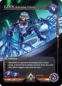 LINN, Scheming Cyborg - Genesis Returns - Alpha Clash card