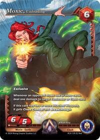 Moxie, Unloading - Genesis Returns - Alpha Clash card
