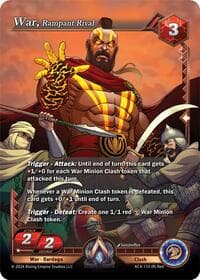 War, Rampant Rival - Genesis Returns - Alpha Clash card