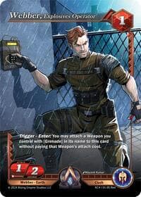 Webber, Explosives Operator - Genesis Returns - Alpha Clash card