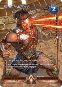 Sadistic Strategy (Iconic Rare) - Genesis Returns - Alpha Clash card