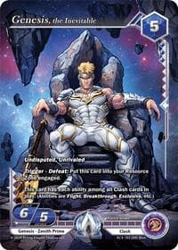 Genesis, the Inevitable (Alpha Rare) - Genesis Returns - Alpha Clash card
