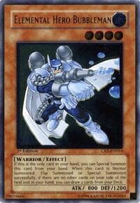Elemental Hero Bubbleman (UTR) - Cybernetic Revolution - YuGiOh card