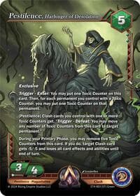 Pestilence, Harbinger of Desolation - Genesis Returns - Alpha Clash card