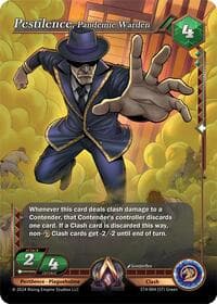 Pestilence, Pandemic Warden - Genesis Returns - Alpha Clash card