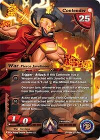 War, Fierce Javelineer - Genesis Returns - Alpha Clash card