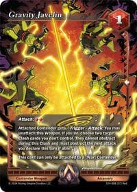 Gravity Javelin - Genesis Returns - Alpha Clash card