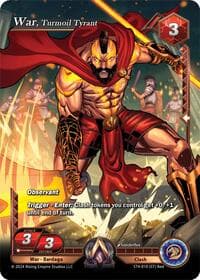 War, Turmoil Tyrant - Genesis Returns - Alpha Clash card