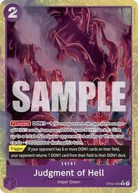 Judgment of Hell (Alternate Art) - Premium Booster -The Best- - One Piece Card Game card