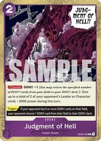 Judgment of Hell (Jolly Roger Foil) - Premium Booster -The Best- - One Piece Card Game card