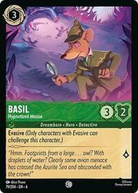 Basil - Hypnotized Mouse - Azurite Sea - Disney Lorcana card