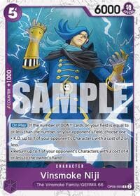 Vinsmoke Niji (OP06-065) (Jolly Roger Foil) - Premium Booster -The Best- - One Piece Card Game card