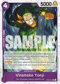 Vinsmoke Yonji (OP06-067) (Jolly Roger Foil) - Premium Booster -The Best- - One Piece Card Game card