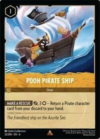 Pooh Pirate Ship - Azurite Sea - Disney Lorcana card