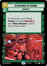 In Defense of Kamino - Twilight of the Republic - Star Wars: Unlimited card