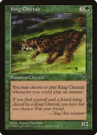 King Cheetah - Visions - Magic: The Gathering card