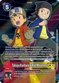 Takuya Kanbara & Koji Minamoto (Release Special Booster 2.0: Box Promotion Pack) - Release Special Booster 2.0 - Digimon Card Game card