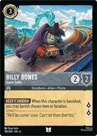Billy Bones - Space Sailor - Azurite Sea - Disney Lorcana card