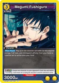 Megumi Fushiguro (021) - UE03BT: Jujutsu Kaisen - Union Arena card