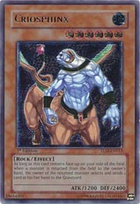 Criosphinx (UTR) - The Lost Millennium - YuGiOh card