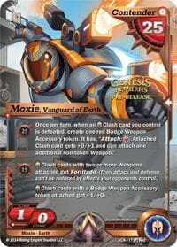 Moxie, Vanguard of Earth (Pre-Release) - Genesis Returns - Alpha Clash card