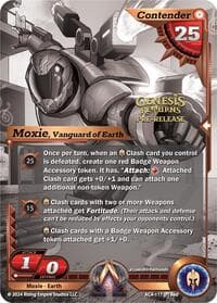 Moxie, Vanguard of Earth (Pre-Release Champion) - Genesis Returns - Alpha Clash card
