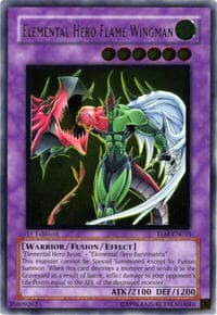 Elemental HERO Flame Wingman (UTR) - The Lost Millennium - YuGiOh card