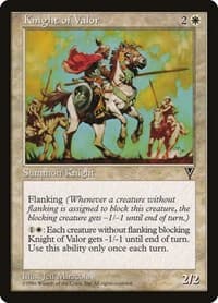 Knight of Valor - Visions - Magic: The Gathering card