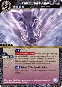 Violet Haze Boar - Generational Link - Battle Spirits Saga card