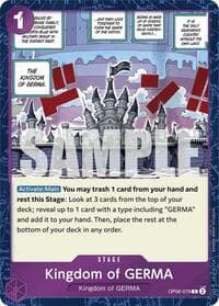 Kingdom of GERMA (Jolly Roger Foil) - Premium Booster -The Best- - One Piece Card Game card