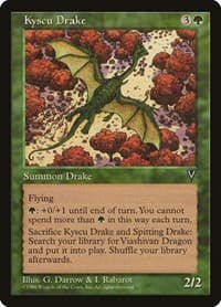 Kyscu Drake - Visions - Magic: The Gathering card