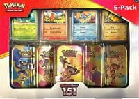 Costco Pokemon Scarlet & Violet 151 Mini Tin 5-pack (Meowth) - Miscellaneous Cards & Products - Pokemon card