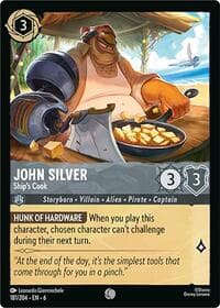 John Silver - Ship's Cook - Azurite Sea - Disney Lorcana card