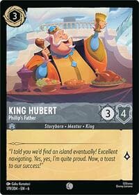 King Hubert - Phillip's Father - Azurite Sea - Disney Lorcana card