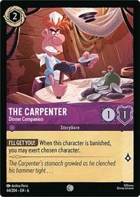 The Carpenter - Dinner Companion - Azurite Sea - Disney Lorcana card