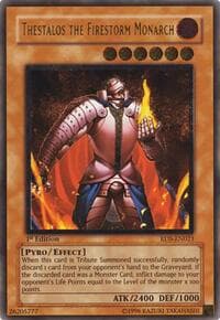 Thestalos the Firestorm Monarch (UTR) - Rise of Destiny - YuGiOh card