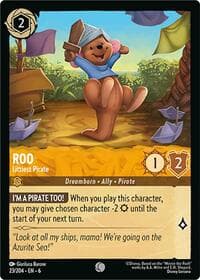 Roo - Littlest Pirate - Azurite Sea - Disney Lorcana card