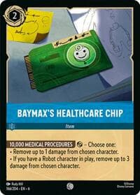 Baymax's Healthcare Chip - Azurite Sea - Disney Lorcana card