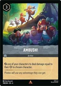 Ambush! - Azurite Sea - Disney Lorcana card