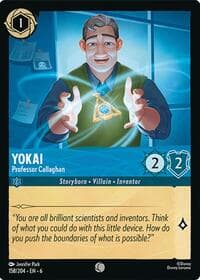 Yokai - Professor Callaghan - Azurite Sea - Disney Lorcana card