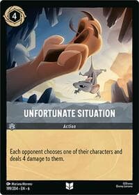 Unfortunate Situation - Azurite Sea - Disney Lorcana card