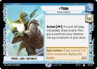 Yoda - Sensing Darkness - Twilight of the Republic - Star Wars: Unlimited card