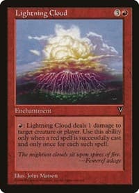 Lightning Cloud - Visions - Magic: The Gathering card