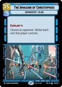 The Invasion of Christophsis - Twilight of the Republic - Star Wars: Unlimited card
